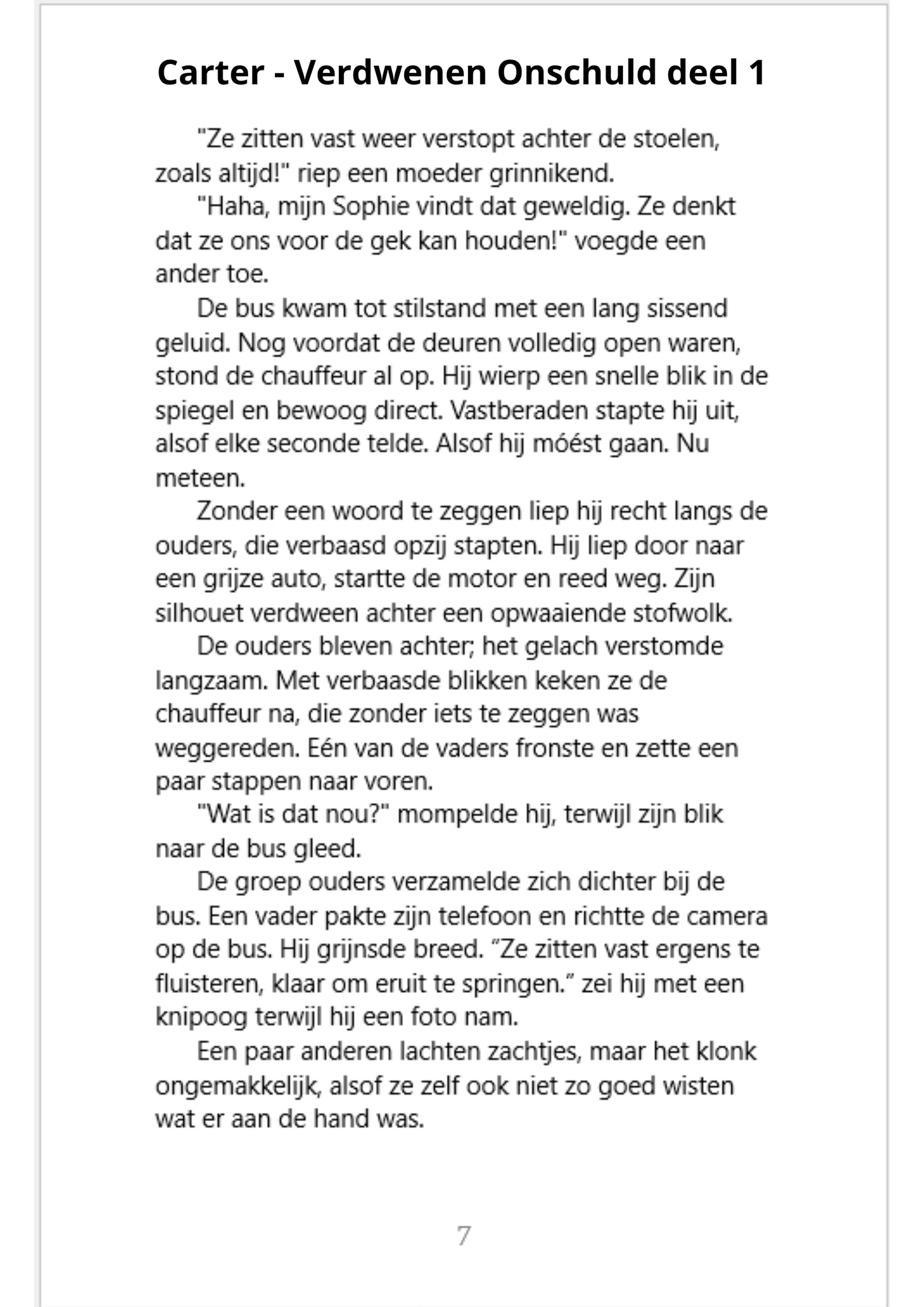 Carter – Verdwenen Onschuld Instapset: Deel 1&2 (E-Book)