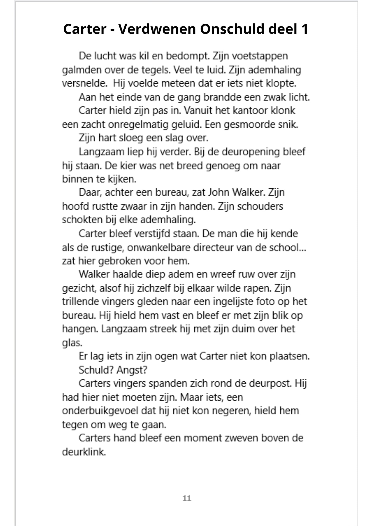 Carter – Verdwenen Onschuld Instapset: Deel 1&2 (E-Book)