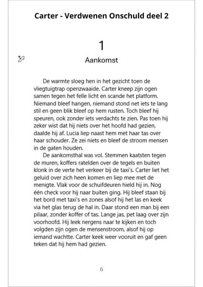 Carter – Verdwenen Onschuld Instapset: Deel 1&2 (E-Book)