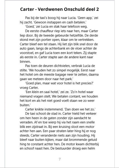 Carter – Verdwenen Onschuld Instapset: Deel 1&2 (E-Book)